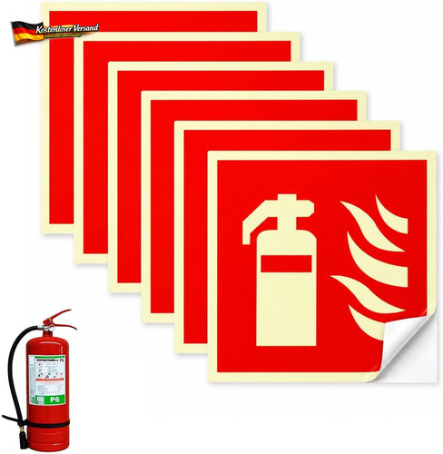 Feuerlöscher schild set - feuerlöscher, 6