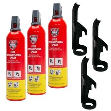 3x 750 ml Feuerlösch Spray