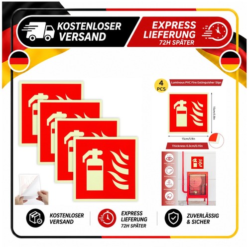 Feuerlöscher schild pvc - schild,