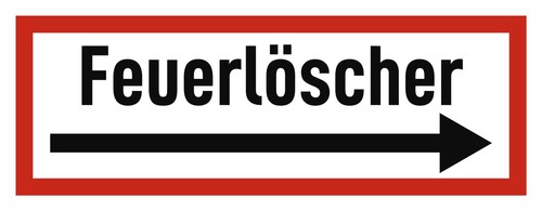 Feuerlöscher hinweisschild - feuerlöscher,