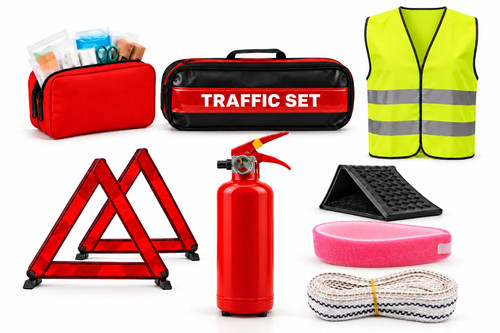 Auto notfallset feuerlöscher - auto,