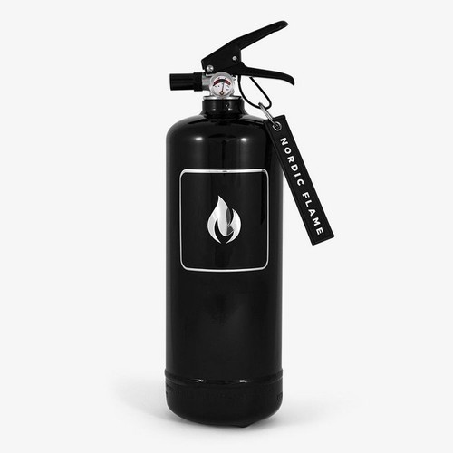 Feuerlöscher schwarz modern